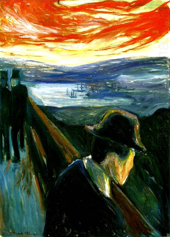 Edvard Munch fortvivlan china oil painting image